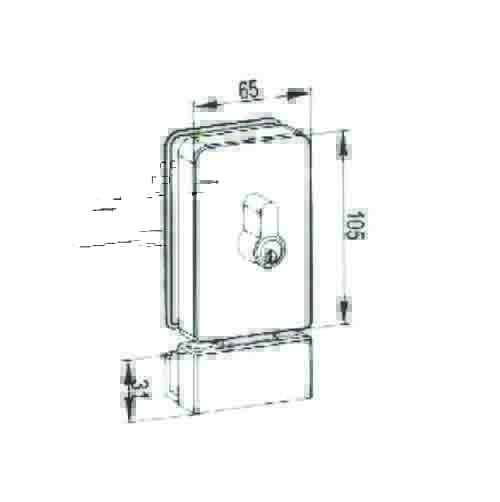 KMS12220 Glass Door Lock(BS301)